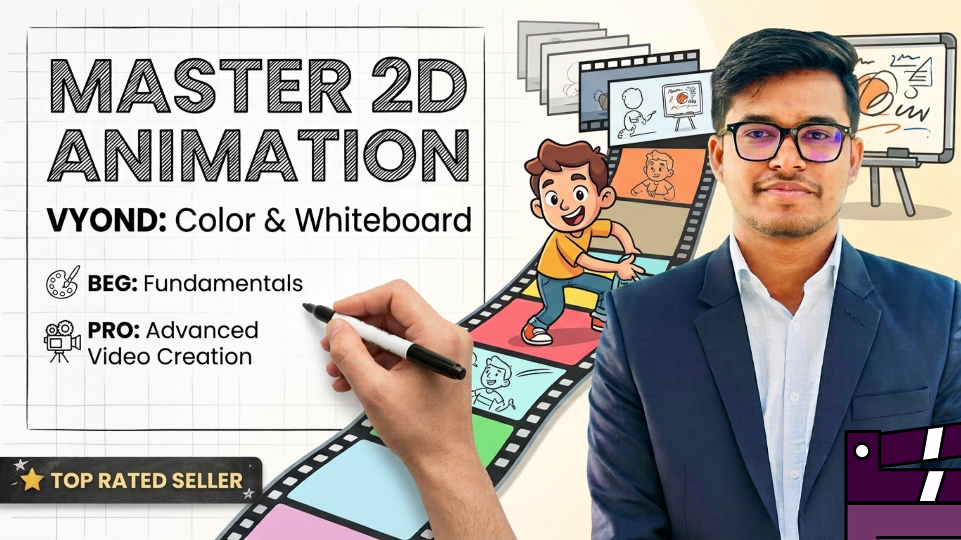 Master 2D Animation with Vyond: From Absolute Beginner to Pro Animator